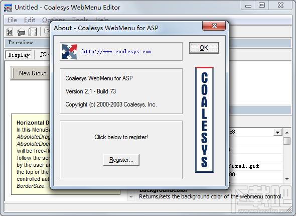 Coalesys WebMenu For ASP,Coalesys WebMenu For ASP下载,ASP分层菜单