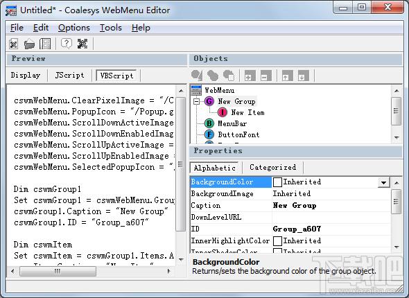 Coalesys WebMenu For ASP,Coalesys WebMenu For ASP下载,ASP分层菜单